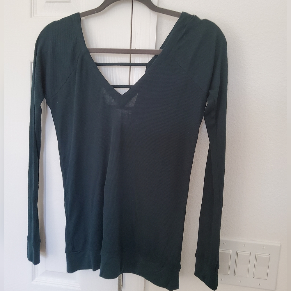 Chaser Strappy Double V Raglan Tee- Color Yosemite {NWT}